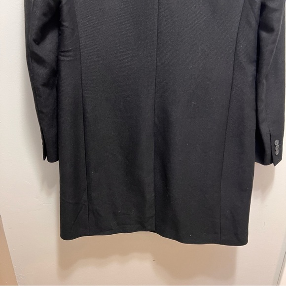 D&G Dolce & Gabbana Black Mohair Blend Trench Coat Size 46 - Picture 10 of 15